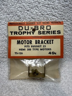 DU-BRO Trophy Series Motor Bracket for slot cars Fits Russkit 23 Hemi 300 Type M