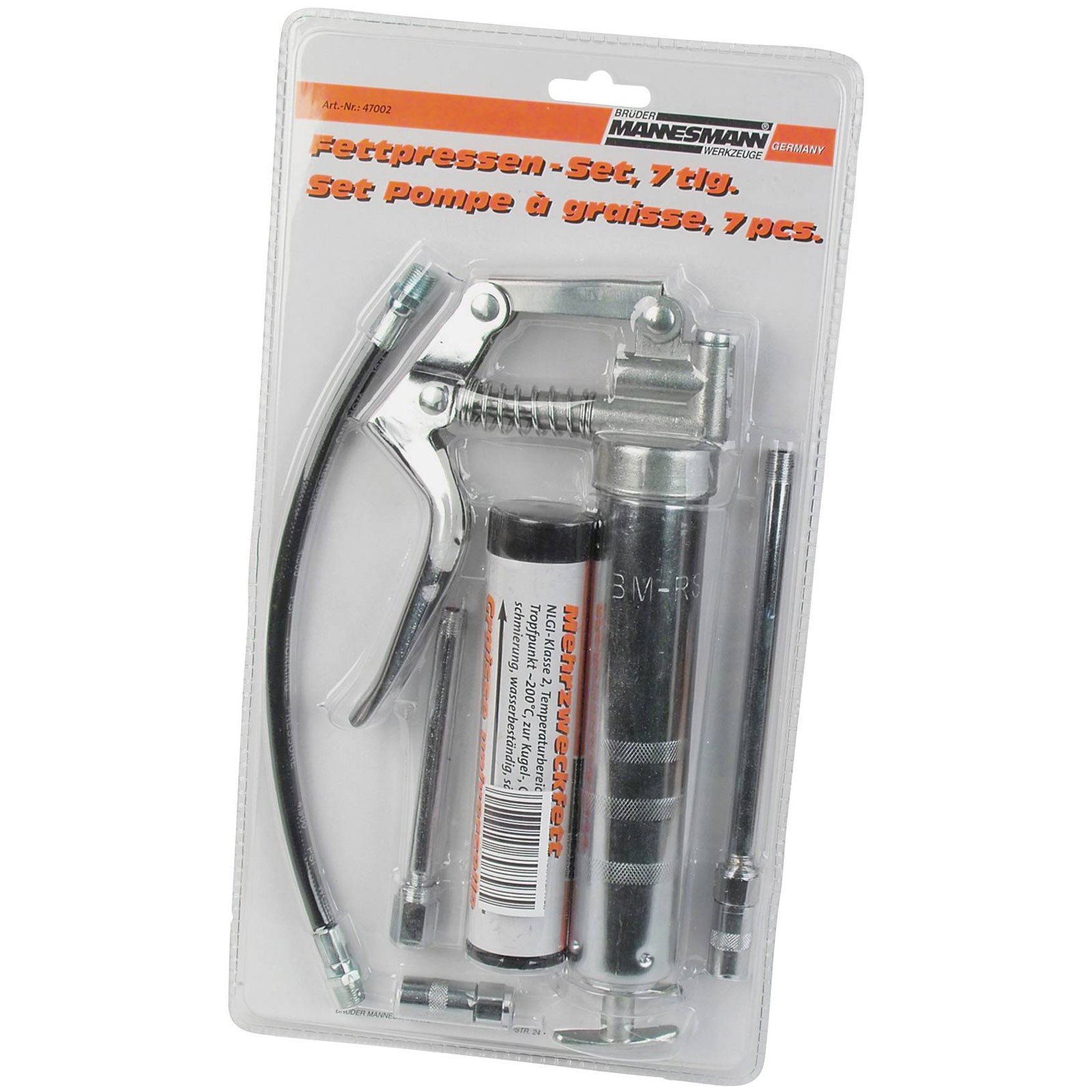 Brüder Mannesmann Grease Gun Durable Metallic Build