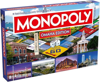 Monopoly Board Game Omaha NE Edition : 2-6 Players Family Board Games for Kids a