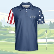 USA Bowling Polo Shirt Mens Womens