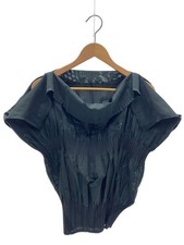 ISSEY MIYAKE FETE Short Sleeve Blouse/2/Polyester/Green/IF82FJ217