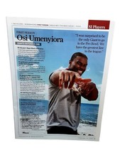 2008 Osi Umenyiora New York Giants Sports Illustrated Magazine Photo