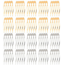 20 PCS Small Tiny Metal Side Hair Combs for Women Girls, Plain Blank Wire Slide