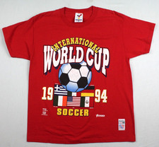 Vintage 1994 World Cup Artex Made In USA Soccer T-Shirt Size Large