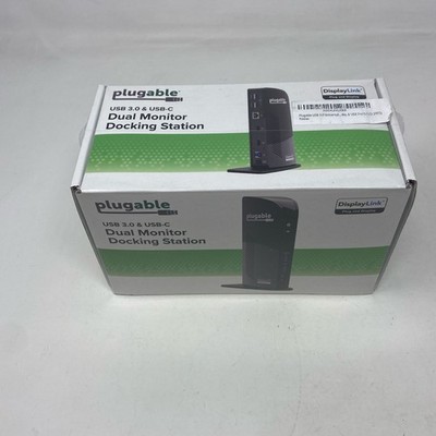 Plugable UD-3900 Dual HDMI USB 3.0/USB-C Docking Station - Black