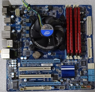 Hardwarebundle: Gigabyte P55M-UD2  Mainboard + I7 CPU + 8 GB RAM + Kühler