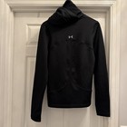 Under Armour Black Cold Gear Fitted Pullover Hoodie Women’s Size Large