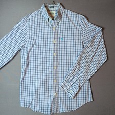 Abercrombie Fitch Men s Muscle Fit Plaid Button Down Shirt Size M Blue