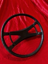 1965-1973 Porsche 911 91 914 Oem Black Bake-lite Steering Wheel With Horn Pad