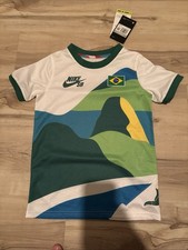 Nike SB x Parra -Brazil- Kit Crew Jersey- Size XS (Asia Sizing)- White-