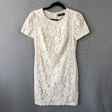 Lauren Ralph Lauren Dress Womens 4 Floral Lace Short Sleeve Cocktail Bride NWT