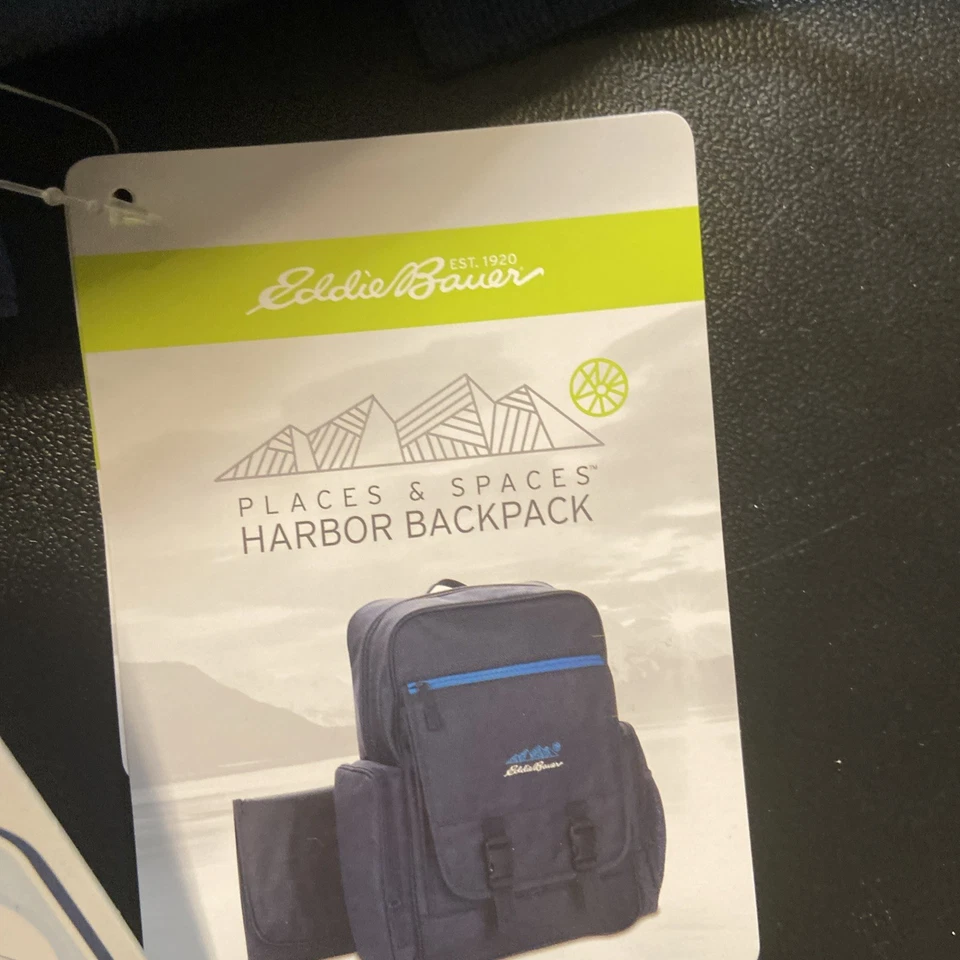 Bolsa de pañales Eddie Bauer Harbor mochila con protección antimicrobiana ultra fresca Foto 3 de 4