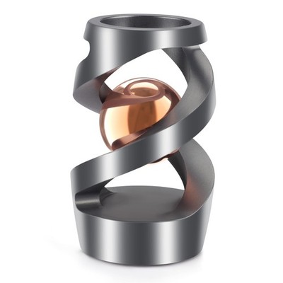 DOLASEV Upgraded Kinetic Spinning Desk Fidget Toy, Compact, Grey Rose Gold