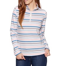 Joules Fairdale Half Zip Striped Sweatshirt Funnel Neck Warm Winter Pullover 6