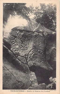 Guadeloupe - TROIS-RIVIÈRES - Pétroglyphes des Indiens Caraïbes - Ed. Catan - Photo 1/2