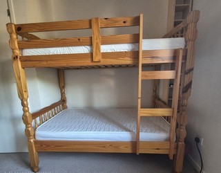 Children's Bunk Bed with Mattress Smaller Bespoke Size
