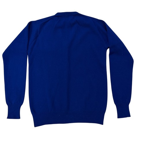 Vintage Cashmere V-Neck Pullover Sweater Womens Size S Navy Blue EUC, Size S, $34 - Photo 4