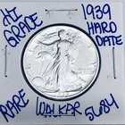 1939 WALKING LIBERTY SILVER HALF DOLLAR HIGH GRADE U.S. MINT FREE SHIPPING 5684