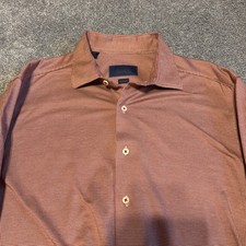 David Donahue Fusion Shirt Men's 16.5 XL Button Up Dress Shirt