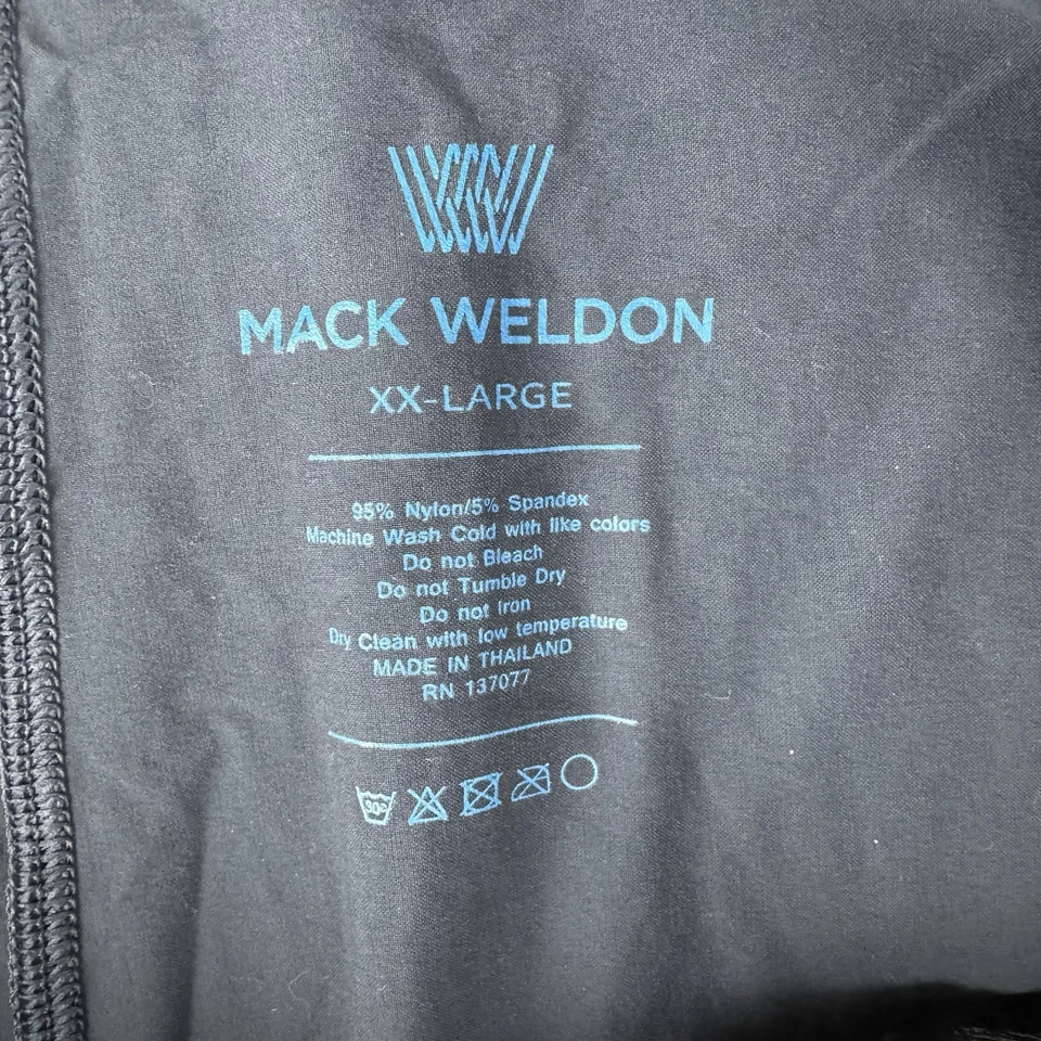 Mack Weldon Shorts Mens Sz XXL Blue 4 Way Active Drawstring Performance Stretch - Image 4 of 4