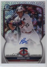 2023 Bowman Chrome Mega Box Chrome Mojo Auto Brooks Lee #BCMA-BL Auto 1pr2