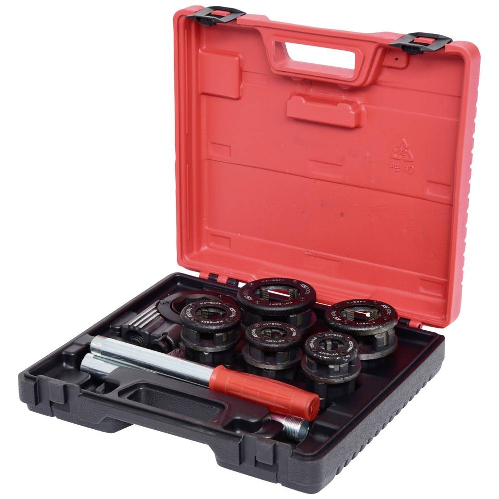 KS Tools 903.3300 kit de filetage à cliquet inversable pour tubes en acier
