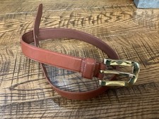 VTG Jones New York Leather Brown Womens Belt Medium