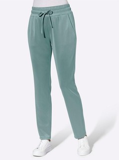 Damen Schlupfhose Dehnbund Schmal Gerade jade Gr. 21 (42) NEU