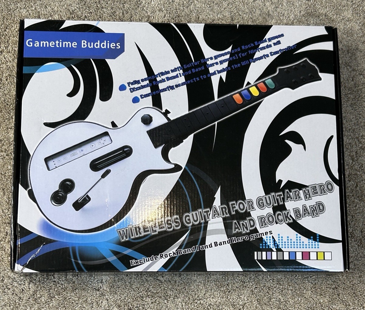 Rock Band Guitar Hero Wii Controller Pc Adapter Beatles Wii Rock