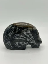 Zuni Bear Fetish Garrick Acque Picasso Marble Gifts Engraved Etched Eye 4468
