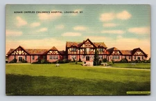 Vintage Kosair Crippled Children's Hospital Louisville KY Postcard Tichnor