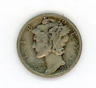 US 1928 MERCURY SILVER DIME COIN KM# 140 AS SHOWN