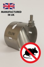 Stainless Steel Rat Blocker Flap Prevention Stop 4" 100mm Clay Plastic Cast Iron