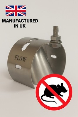 Stainless Steel Rat Blocker Flap Prevention Stop 4'' 100mm Clay Plastic Cast Iron
