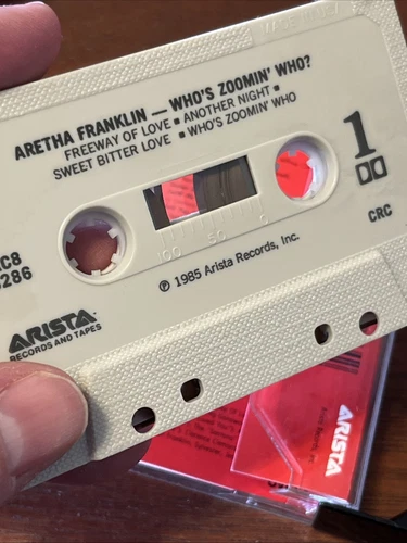 ARETHA FRANKLIN WHO'S ZOOMIN' WHO? CASSETTE TAPE Vintage Soul 1980's Tested - Picture 5 of 8