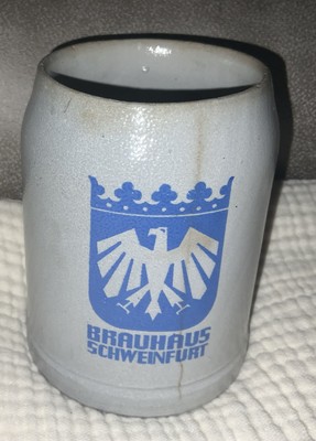Bauhaus Schweinfurt Mug Stein 0.5L Clay Germany 5  High Beer 3 3/4  Wide E30