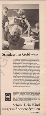 [German] Send Daughter to Secondary School Education Best Dowry 1966 Print Ad