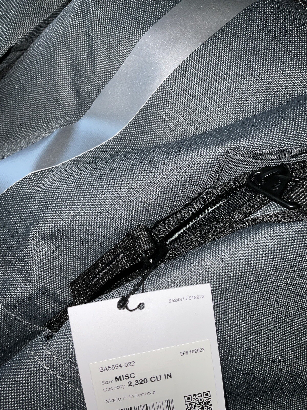 Nike Hoops Elite Pro Grey/Silver Basketball Backpack BA5554-022 NWT