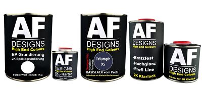 FÜR Triumph 95 Aconite 3.7L Autolack SET 2K Epoxid Grundierung Klarlack