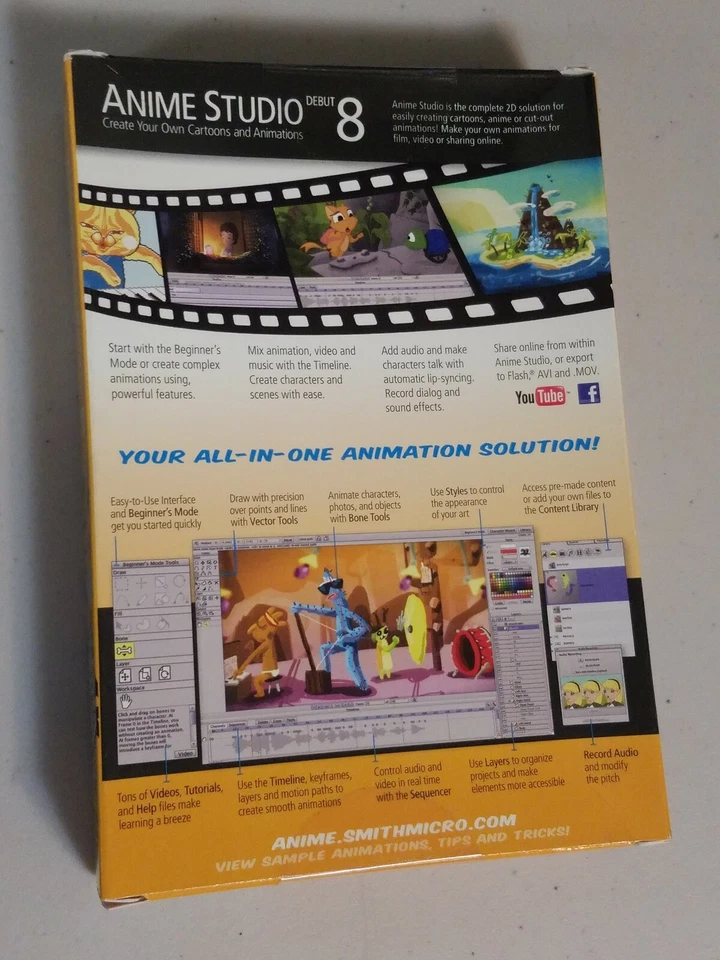 Smith Micro Anime Studio Debut 8 (Retail) (1 User/s) - Full Version for Mac, Wi… - Image 2 of 3