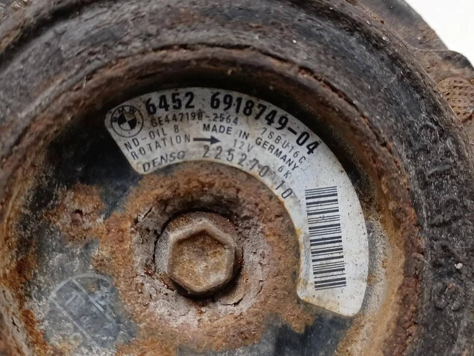 Used A/C Compressor fits: 2009 Bmw x3 Cpe N52N engine Grade A - Imagem 4 de 4