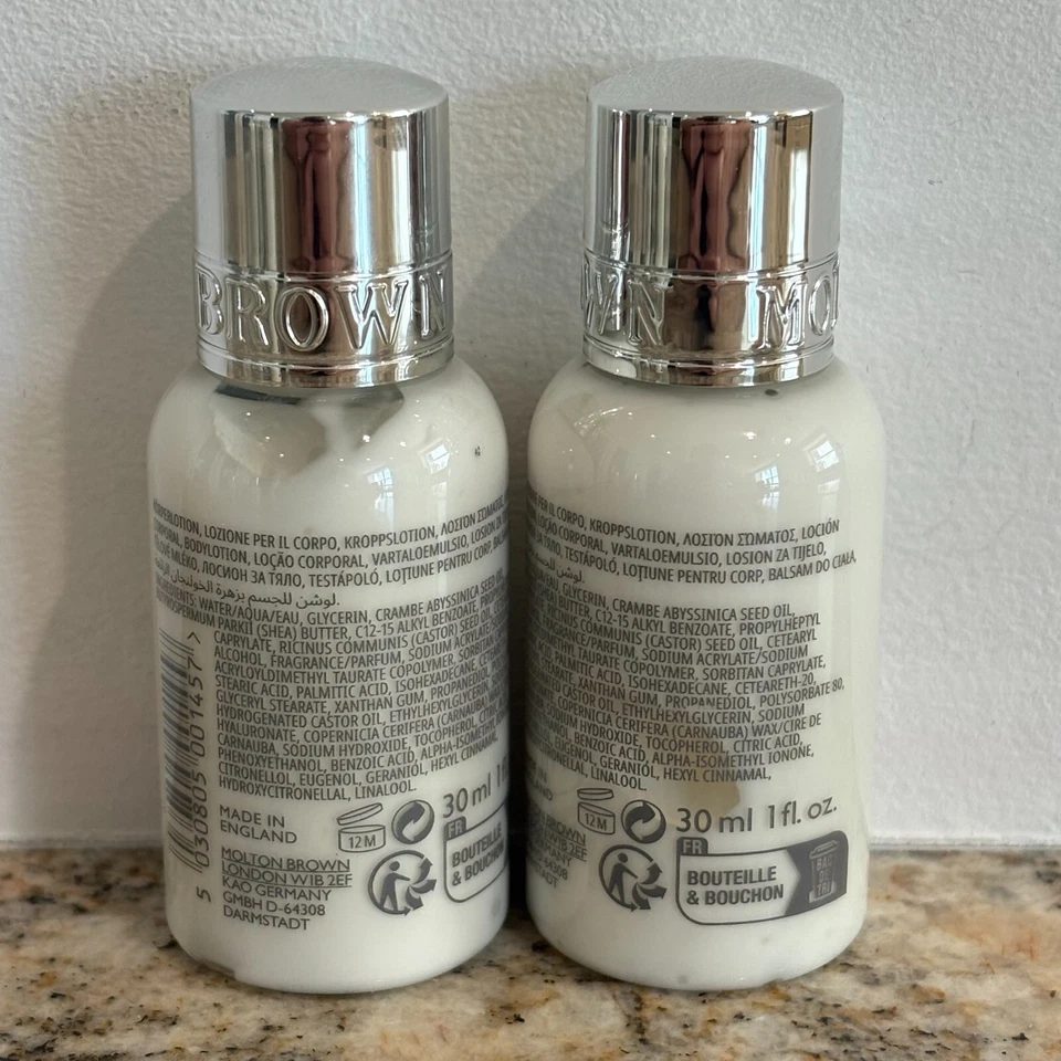 8x MOLTON BROWN Heavenly Gingerlily Loción Corporal - 1.0 fl oz / 30 ml Tamaño de Viaje Foto 4 de 4