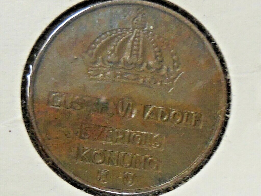1962-U Swedish Five (5) Ore 