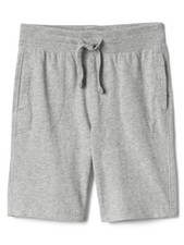 New Gap Baby Boys Pull On Heather Gray Soft Jersey Knit Cotton Shorts 12-18M