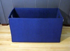 Ethan Allen Disney Blue Fantastic Felt XLARGE Storage Bins Zipper folding