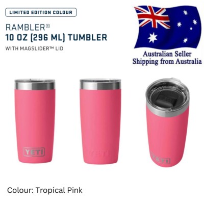 YETI Rambler 10oz Tumbler with Magslider Lid| Tropical Pink