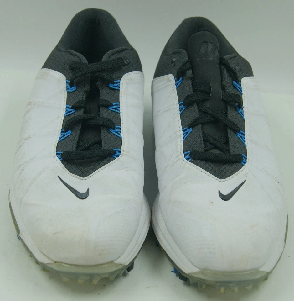Zapatos de golf Nike Lunar Fire para hombre 8,5 de cuero blanco con cordones 853738-100  Foto 4 de 4