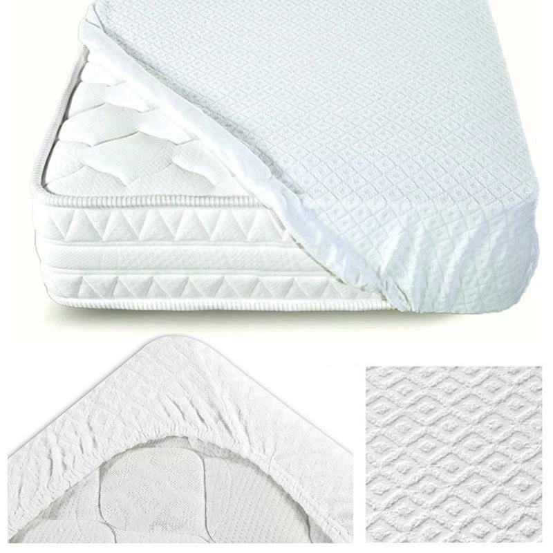 Family Bedding Coprimaterasso Impermeabile In Spugna Di Cotone 100% - 140x200 Cm - Traspirante, Silenzioso E Atossico - Protezione Da Liquidi E Macchie