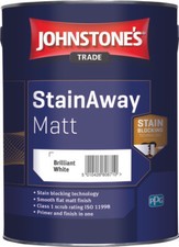 Johnstone's Trade StainAway Matt Brilliant White Stain Blocking Primer+Topcoat