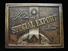 OC25161 NOS VINTAGE 1975  HEILEMAN'S SPECIAL EXPORT BEER  BERGAMOT BUCKLE